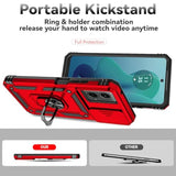 Phone Case For Motorola Moto G 5G 2024 Case With Hd Screen Protector & Slide Camera Cover & Kickstand, Motorola Moto G 5G 2024 Phone [Military-Grade] Case (Red)