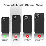 Compatible Iphone 13 Mini Case Slim Fit Ultra-Thin [Guardian Series] Soft Tpu Matte Finish Coating Phone Cases Lightweight Back Cover For Iphone 13 Mini With Comfortable Grip (2021)- Black