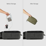 Electronic Organizer Travel Accessory Tech Pouch Waterproof Carrying Case For Accessories Charger, Adapter, Cables, Power Bank With Removalbe Shoulder Strap
