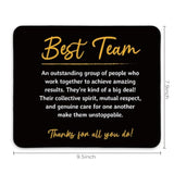 Best Team Definition Black Square Mousepads,Inspirational Mouse Pads For Desk Home Office Gaming Working,Non-Slip Rubber Base Mousepad Gaming Mouse Pads,9.5X7.9 Inches