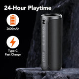 Portable Bluetooth Speakers, Ipx7 Waterproof Speaker Bluetooth Wireless, 20W Loud Stereo Sound, 24H Playtime, Rgb Lights, Dual Pairing, Bluetooth 5.3 Wireless Speaker For Travel Outdoor Home Party