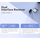 Bluetooth Mouse, Wireless For Mac/Macbook/Pc/Laptop/Ipad/Computer/Chromebook, 4 Modes (Bt5.2 & Bt3.0 + Usb-A & Usb Type-C) (White)