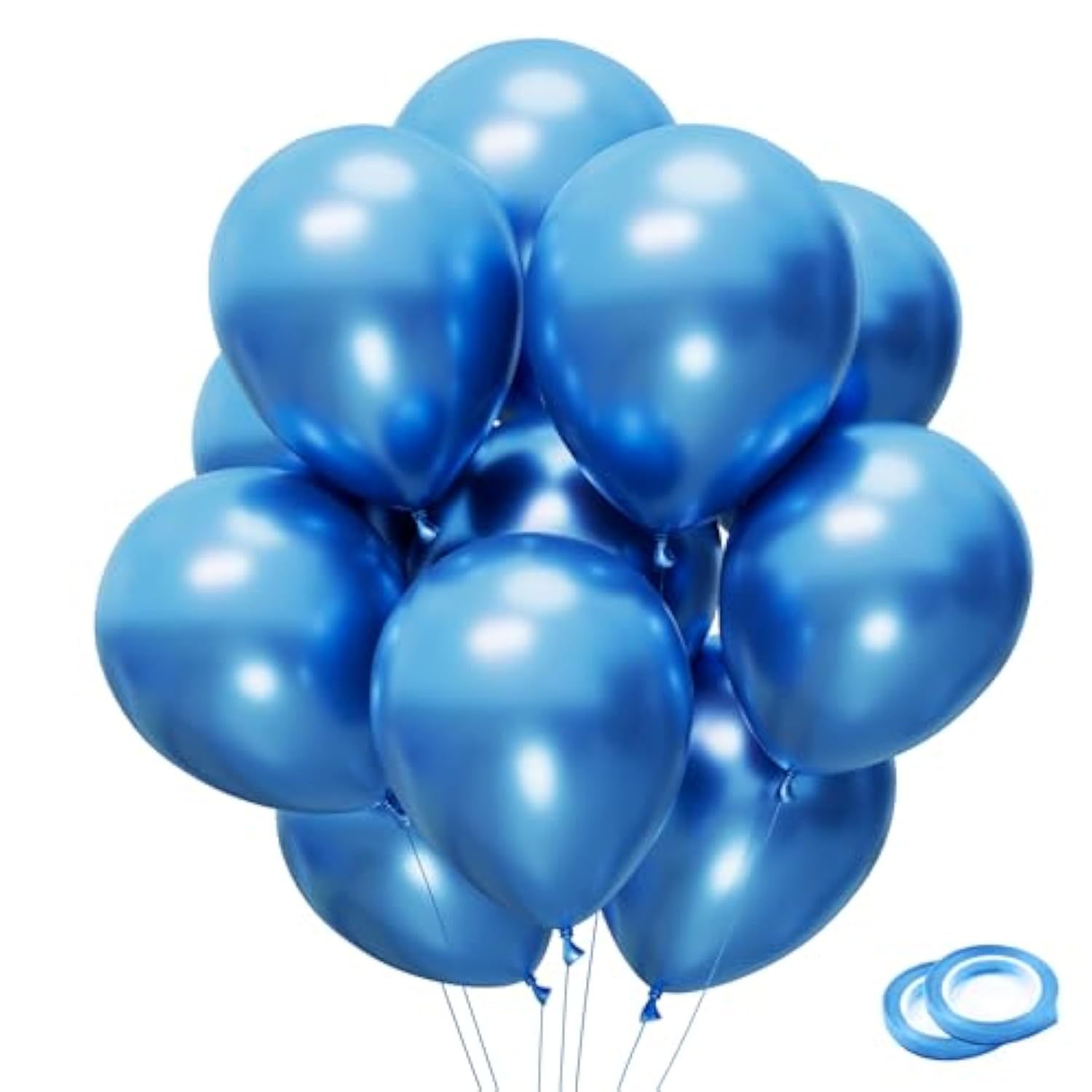 100Pcs Metallic Rose Gold Confetti Balloons 12 Inch Birthday Balloons