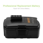 2-Pack 3.0Ah 12V Battery Compatible With Ryobi Cb120L Cb121L Bpl-1220 130503001 130503005, 12V Lithium Battery (Not For Cb120N)