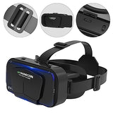 Virtual Reality Vr Headset 3D Glasses,Support 4.7-7 Inch Version Virtual Reality Glasses Stereo Headphones 3D Glasses, Vr Glasses For Tv, Movies, Video Games(Black)