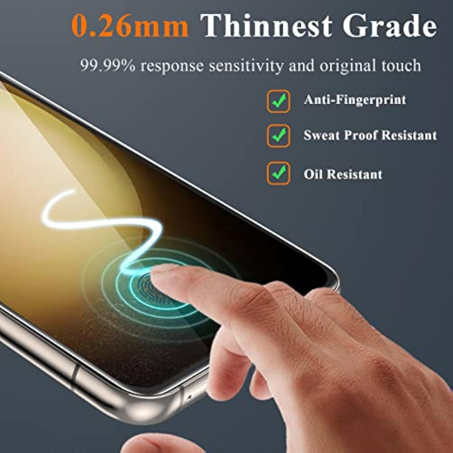 3 Pack Samsung Galaxy S23 Tempered Glass Screen and Camera Protector