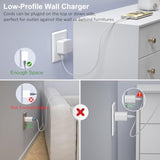 USB C Charger Block, Costyle 2-Pack 40W Flat USB Wall Charger Plug Multiport Dual USB C & A Fast Charging Block, QC+PD 3.0 Power Adapter for iPhone 15 14 13 12 11 Pro iPad AirPods Samsung-White