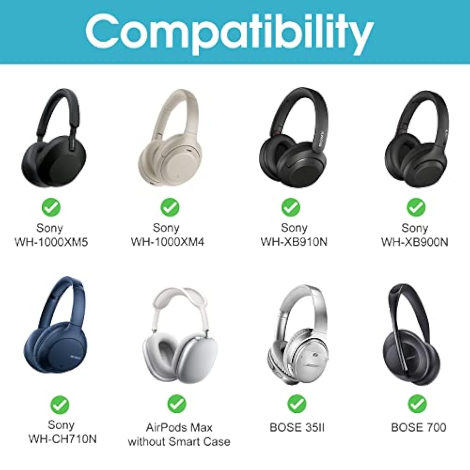 ProCase Hard Case for Sony WH-CH720N/ WH-CH710N/ WH-CH520/ WH-CH510/ WH-1000XM5/ WH-1000XM4/ WHXB910N/ Bose 700 Noise Cancelling Wireless Headphones, Travel Carrying Bag with 2 Dust Covers -Black