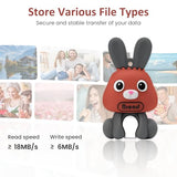32Gb Usb Flash Drive Memory Stick Cute Rabbit Design Usb Pen Drive Gifts For Kids Children Birthday Students Graduation Gifts-32G,Rabbit