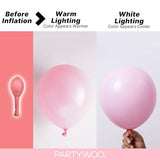 Baby Pink Balloons 152pcs Pastel Pale Light Pink Different Sizes