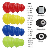 Rainbow Balloon Arch Kit: 105 Red, Yellow, Blue, Green Party Balloons