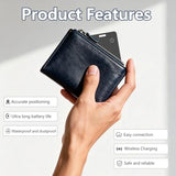 Wallet Tracker Card,Mfi Certified Smart Tracker Compatible With Ios-Find My App,Ultra Slim 0.07In,Ip68 Waterproof,Supports Wireless Chargingtracker Card For Wallets,Passports,Luggage And Pets