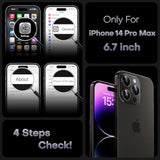 3 In 1 Magnetic Case, Upgraded [Full Camera Protection] [Compatible With Magsafe] [14Ft Military Grade Protection] Bumper 6.7 Inch, Black