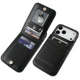 Compatible With Iphone 17 Pro Max Case Wallet With Credit Card Holder, Flip Premium Leather Magnetic Clasp Kickstand Heavy Duty Protective Cover For Iphone 17 Pro Max 6.9 Inch (Black)