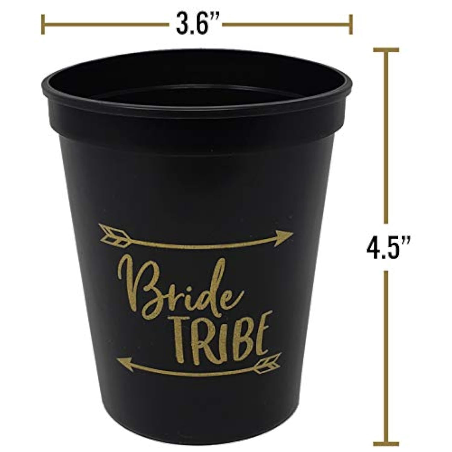 Bridal Bachelorette Party Cups - 10 Bride Tribe