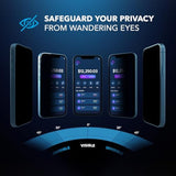 | 2-Pack | Privacy Screen Protector For Iphone 16E/14/13/13 Pro (6.1') With Smart Installation Tray | Dust & Bubble-Free | 9H Tempered Glass | Full Coverage | Easy Install |