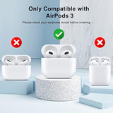 Compatible With Airpods 3 Case Cover 2021, Soft Silicone Case With Gold Heart Pattern For Airpods 3Rd Generation, Cute Butterfly Keychain For Girls Women (Pink)