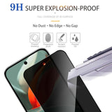 2 Pack Privacy Screen Protector For Google Pixel 9 Pro Xl 6.8 Inch [Anti-Spy Tempered Glass] [Fingerprint Unlock Support], Anti-Scratch, Bubble-Free, Easy Install 9H Protective Glass