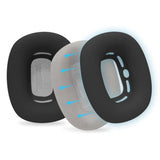 Upgraded Silicone Ear Pads Cover For Airpods Max Headphones Cushions, Ear Cushions Cover For Airpods Max, Sweatproof, Reinforced Fixation, Anti-Sliding, Easily Washable - Black