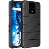 Nakedcellphone Flex Series for Sonim XP Pro 5G Phone Case (2024, X800) Compatible with MagSafe - Carbon Fiber Design