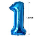 42 Inch Blue Jumbo 10 Number Balloons Big Foil Mylar Balloons For 10Th Birthday Party Decorations And Anniversary Events Decorations