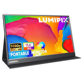 Portable Monitor 15.6 Inch 1080P Fhd Ips Gaming Display Monitor With Usb-C & Hdmi, Ultra-Slim External Second Screen With Smart Cover & Speakers For Laptop, Xboxpc, Mac, Phone, Ps5, Switch