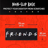 Computer Desk Mat For Teens And Adults - Bundle With 12" X 31" Tv Show Logo Computer Mousepad Plus Bookmark | Tv Sitcom Desk Office Supplies