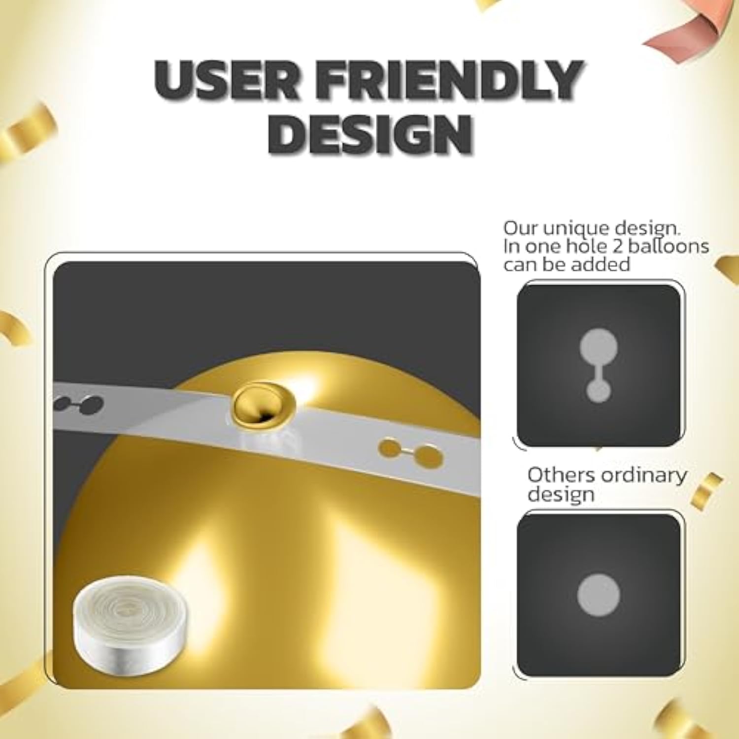 Raytrade Balloon Garland Arch Kit 172Pcs Black And Gold Balloons Chrom