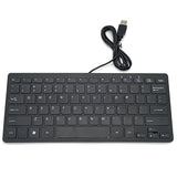 Mini Wired Keyboard(English) Ultra Thin And Light Portable 78 Keys Small Usb M
