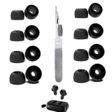 [8 Pairs] Replacement Ear Tips For Skullcandy Dime 2, With 3 In 1 Cleaner Kit, Silicone Ear Tips (Xs/S/M/L)