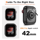 2 Pack [No Screen Protector] Bumper Case For Apple Watch Series 10 42Mm, Slim Shockproof Protective Bumper Cover For Iwatch S10 Accessories 42Mm, Black+Clear