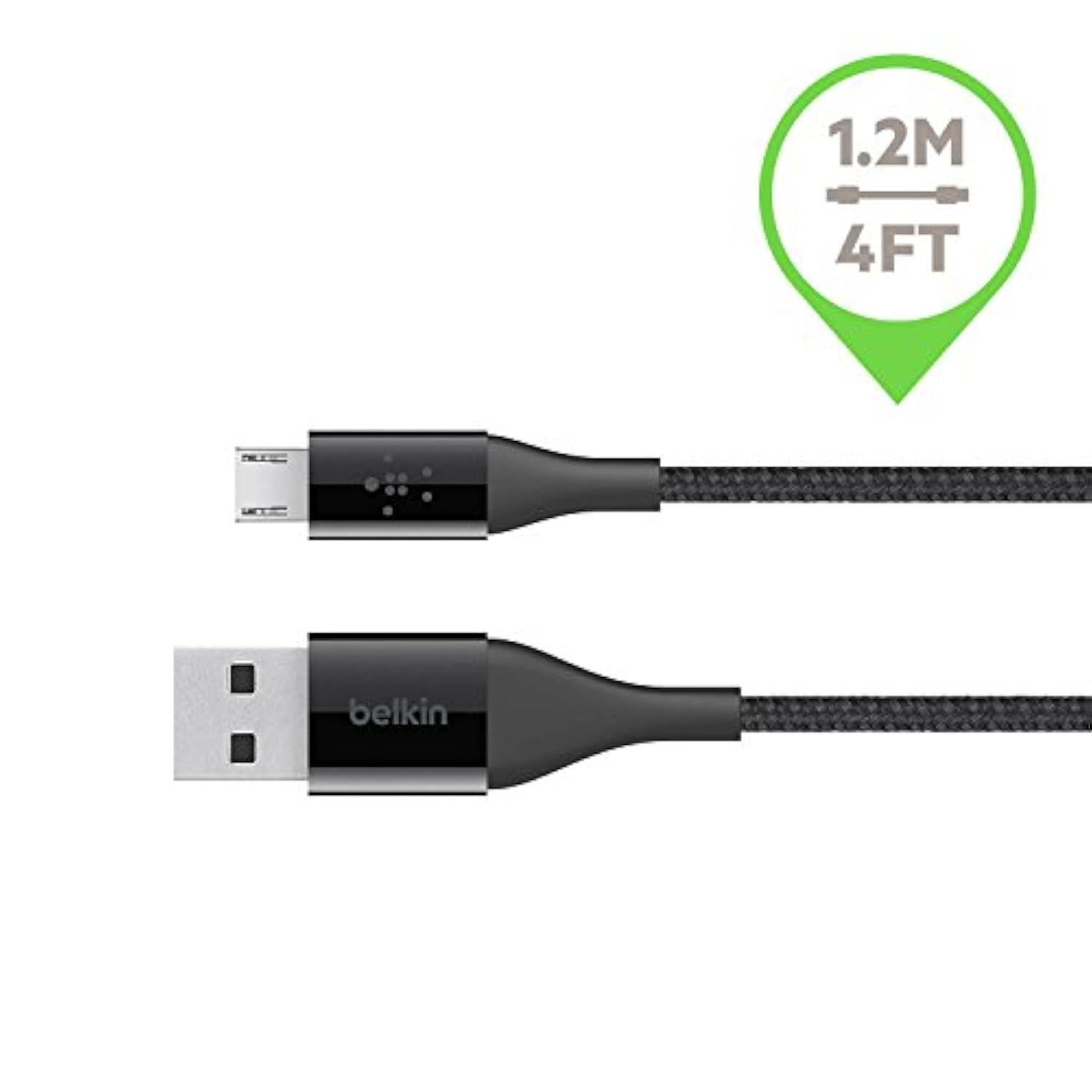 Belkin MIXIT DuraTek Micro-USB to USB Cable, 4 Feet (Black)