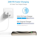 Iphone 16 15 Charger Fast Charging - 2 Pack 20W Usb C Wall Charger Block With 6Ft Type C Cable Compatible With Iphone 16/16 Pro/16 Pro Max/16E, Iphone 15, Ipad Pro, Air 5/4, 10Th?White?