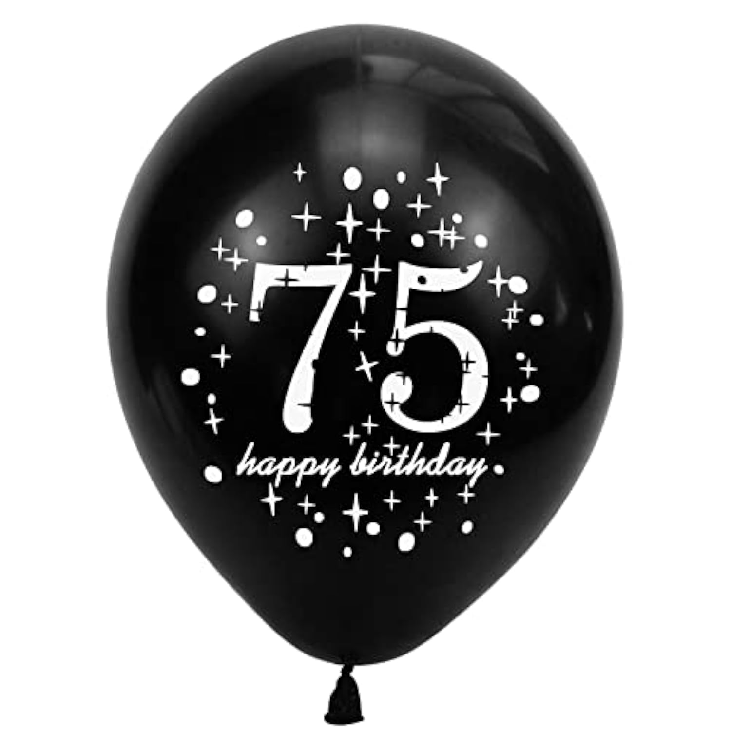 75Th Birthday Balloons Black And Gold 75Th Birthday Decorations For Men Women Happy 75 Birthday Latex Confetti Balloon 75 Years Old Theme Party Decor Supplies 15 Pack 12 Inch
