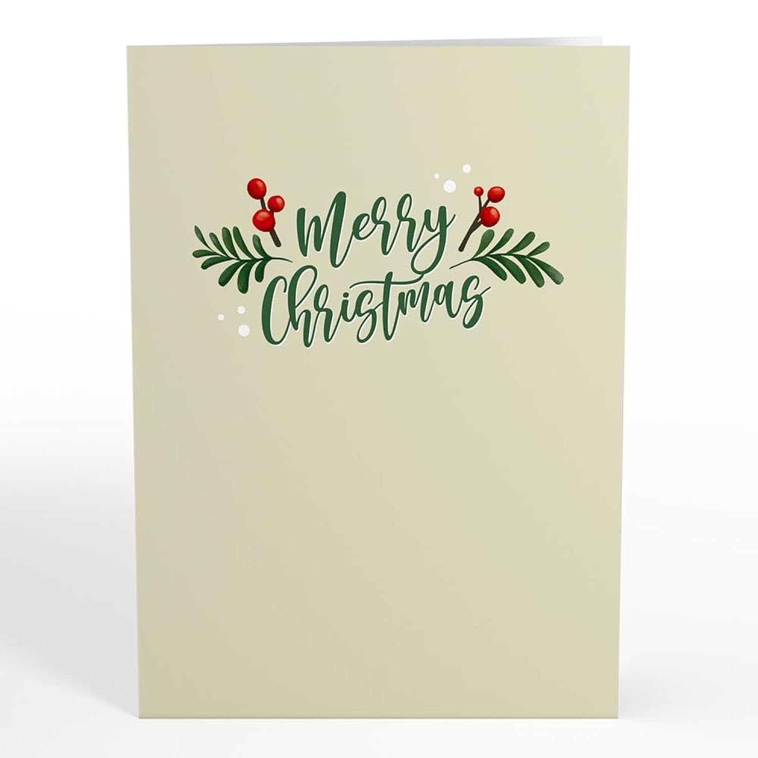Christmas Pop-Up Card For Her And Him - 3D Holiday Greeting Cards For Boys, Girls, Men, Women - Christmas Candle 5" X 7" Wreath - Blank Note Card & Envelope Included