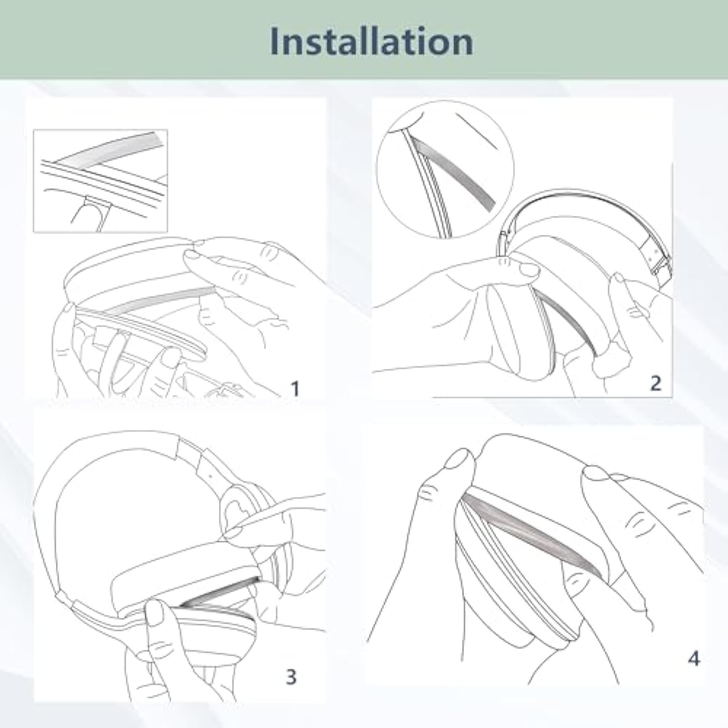 Prime Replacement Earpads Compatible With Plantronics Rig 800 Lx/Rig 800 Hs/Rig 800 Hd Gaming Headsets Ear Pads Cushion(Protein Leather/Memory Foam)