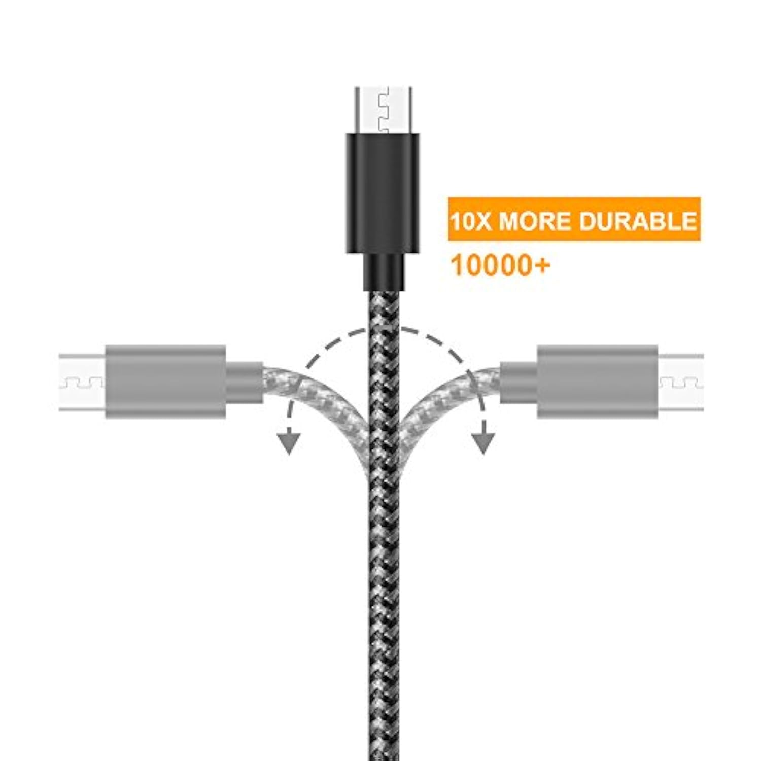 Gopala Micro Usb Cable Android Charger [6-Pack 5Ft] Nylon Braided Fast Sync&Charging Cord For Android, Samsung, Nexus, Lg, Htc, Nokia, Sony, And More