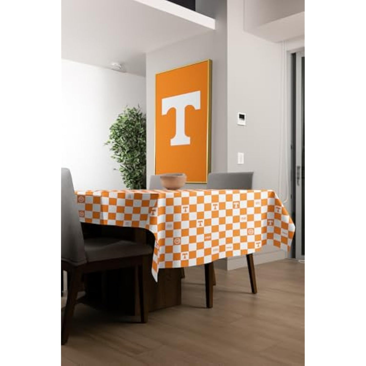University of Tennessee Orange White 9×4.5 Ft Disposable Tablecloth