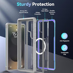 Shield Magnetic Case For Samsung Galaxy S25 Ultra–Compatible With Magsafe, [13Ft Mil-Grade Drop Protection], Durable Anodized Shockproof Aluminum Frame Slim Samsung S25 Ultra Case, Iridescent