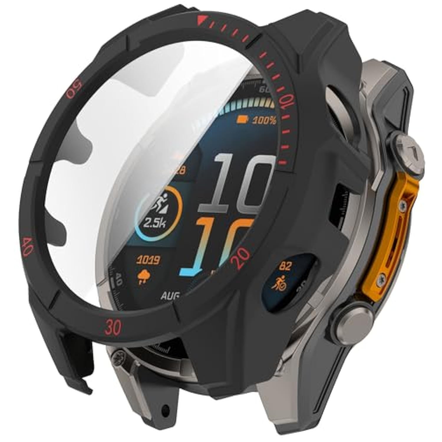 Hard Pc Cover Intended For Garmin Tactix 8 Solar 51Mm Case Screen Protector Tempered Glass Film Anti-Scratch Bumper Face Shell Smartwatch Accessories (4Packs)