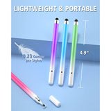 5-Pack 2-in-1 Stylus Pens for iPad, iPhone, Android, Tablets Multicolor