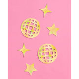 Gold Disco Foil Confetti - 200 Pc | Birthday Party Accessory, Bachelorette Favor, Boogie Diy Activity, Bday Decoration, Glitter Table Decor, Groovy Tablescape