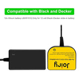10.8V-12V Lithium Battery Charger Compatible With Black & Decker Lbxr1512 Battery Drill Tool Bdcd112 Portable Charger
