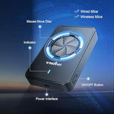 Undetectable Mouse Jiggler, Mechanical Mouse Mover with Power Adapter & ON/Off Switch, Mouse Clicker Mouse Shaker for Computer, Laptop, Keep PC Active, No Software, Driver-Free, Ultra-Silent,Automatic