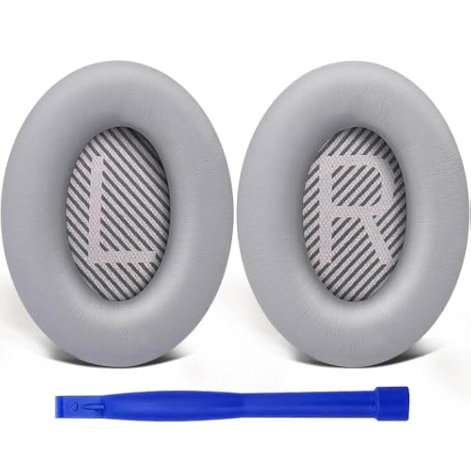 Ear Pads Cushions Replacement, Earpads For Bose Quietcomfort 35 (Qc35) And Quiet Comfort 35 Ii (Qc35 Ii) Over-Ear Headphones, Softer Leather, Noise Isolation Foam - Pl Silver
