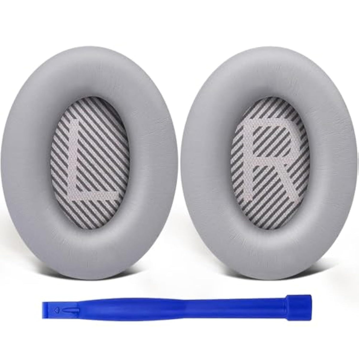 Ear Pads Cushions Replacement, Earpads For Bose Quietcomfort 35 (Qc35) And Quiet Comfort 35 Ii (Qc35 Ii) Over-Ear Headphones, Softer Leather, Noise Isolation Foam - Pl Silver