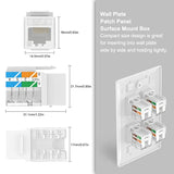 Rj45 Cat6 Keystone Jacks Ul-Listed 10-Pack, Ethernet Punch Down Keystone Utp,