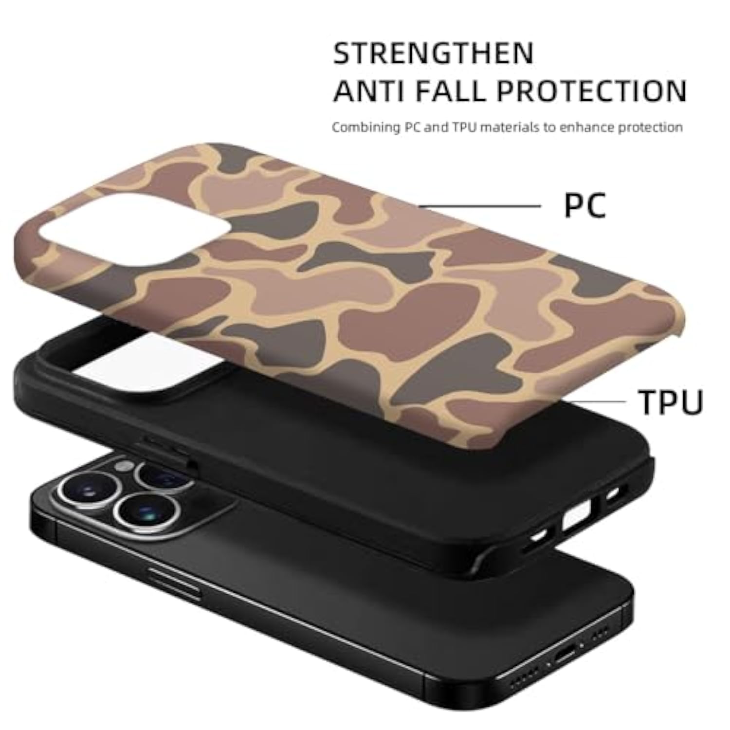 Case Compatible With Iphone 14 Pro Max,[Compatible With Magsafe] Camo Phone Case For Girl Women Boy Men,Scratch-Resistant Shockproof