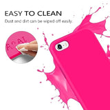 Compatible With Iphone 6S Case Iphone 6 Case Liquid Silicone Soft Gel Rubber Slim Light Microfiber Lining Cushion Texture Cover Shockproof Full Body Protective Case For Iphone 6/6S, Hot Pink