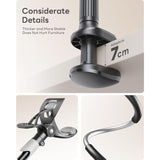 Gooseneck Bed Phone Holder, Flexible Long Arm Phone Mount For Desk, Clip Bracket Clamp Stand, Stand, Mobile Cell Phone Stand Document Camera Nintendo Switch (Black)